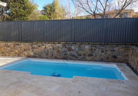 Pool spec colorbond fence